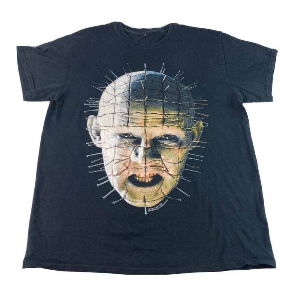 HELLRAISER INFERNO horror graphic tee black PINHEAD Miramax 2015 No TAG SZ M